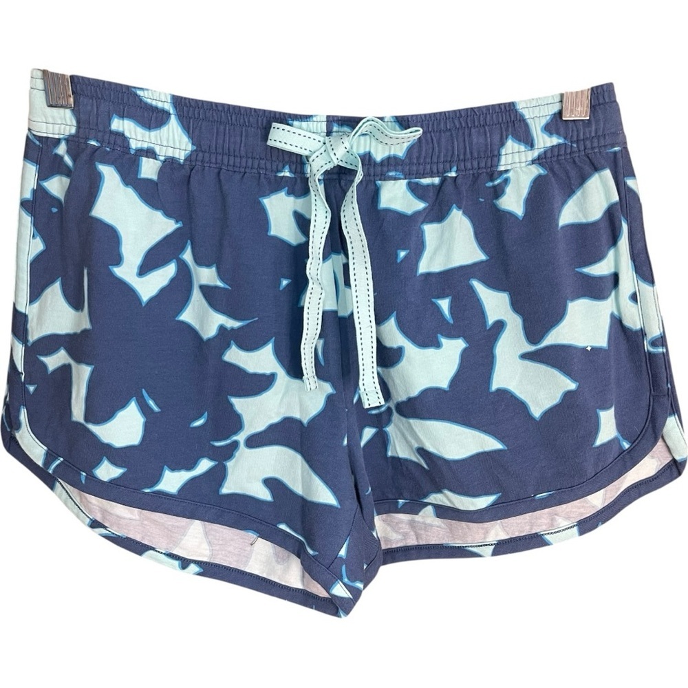 Southern Tide Island Flower Lounge Shorts Blue